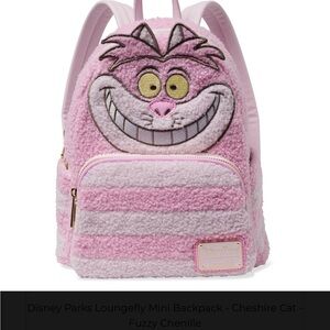Loungefly Pink and White Cheshire Cat Mini Backpack